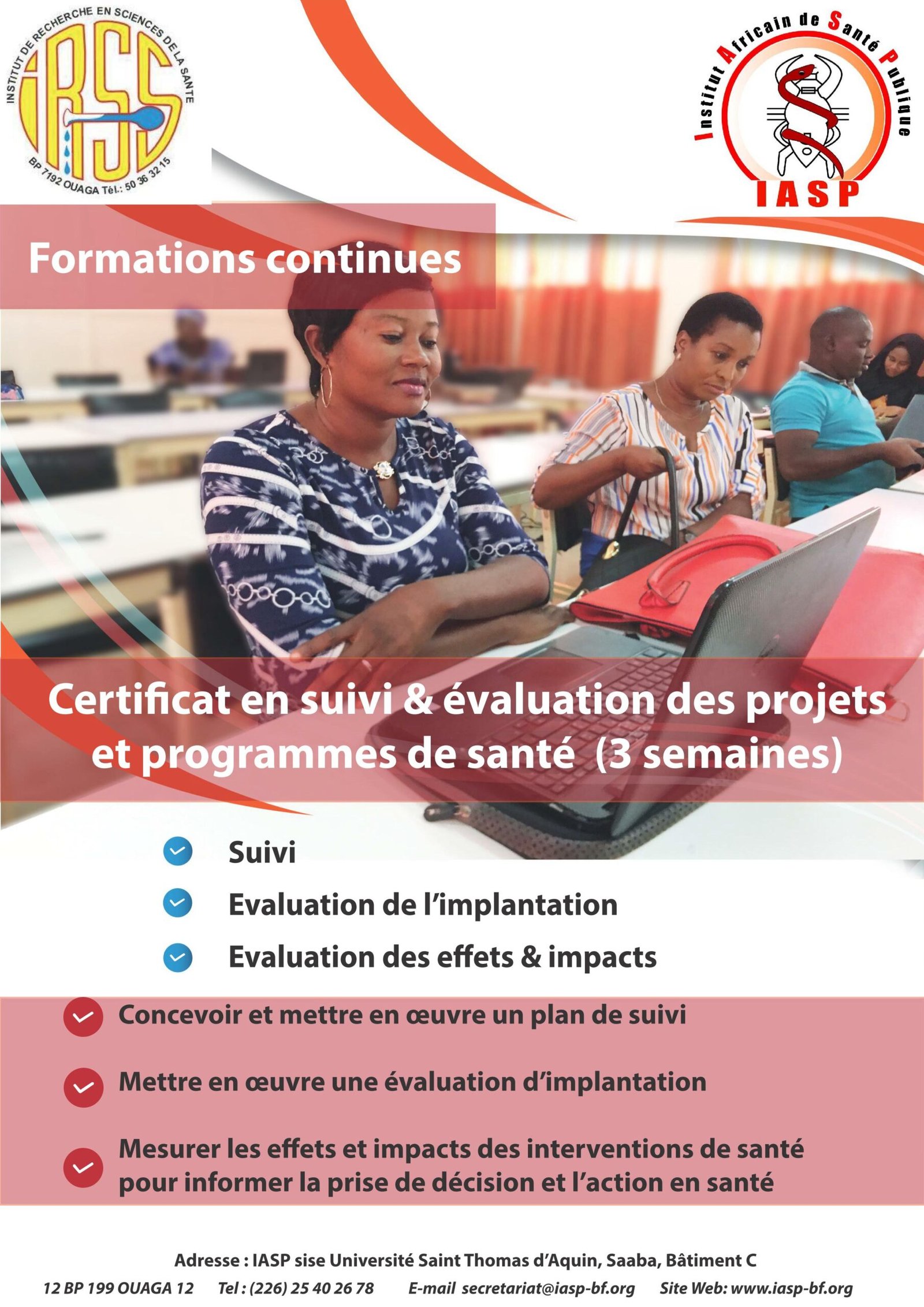 Certificat en suivi et évaluation des projets et programmes de la santé